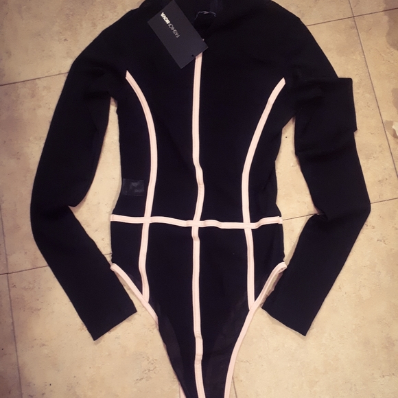 See thru body suit! Black New with tags! - Picture 5 of 8